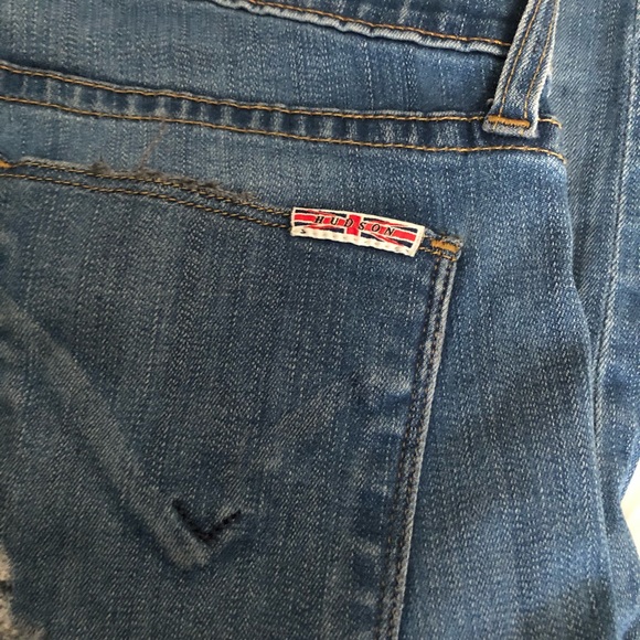 Hudson mid rise distressed skinny jeans sz 25 screen worn! Host pick x4! - Picture 5 of 9